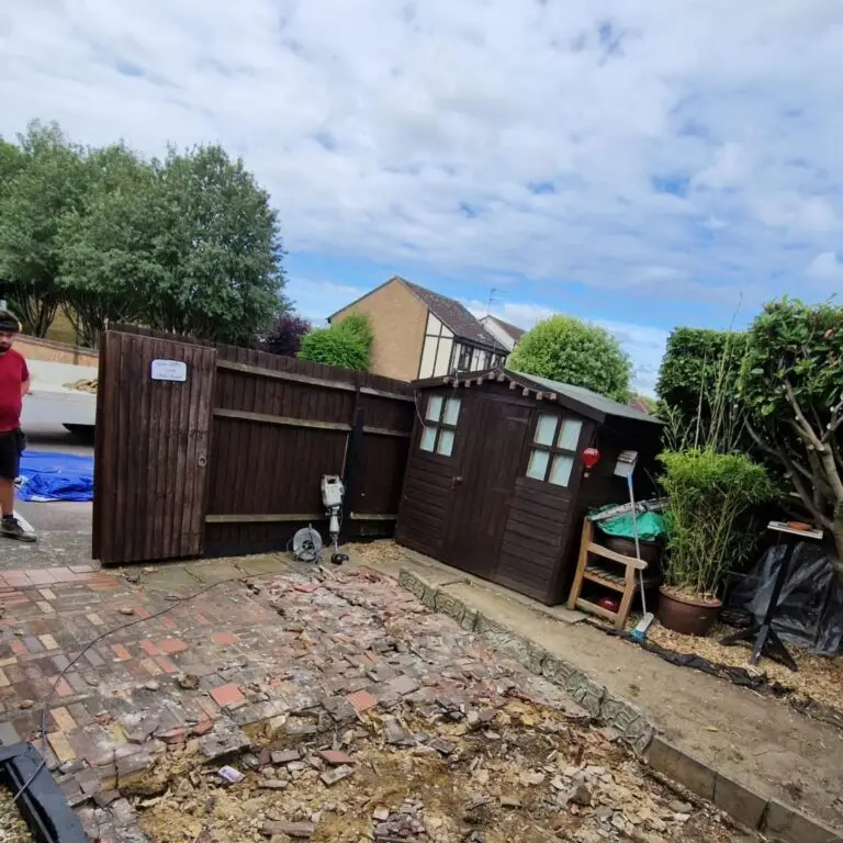 Patio and fencing installation in Bearsted – project photo